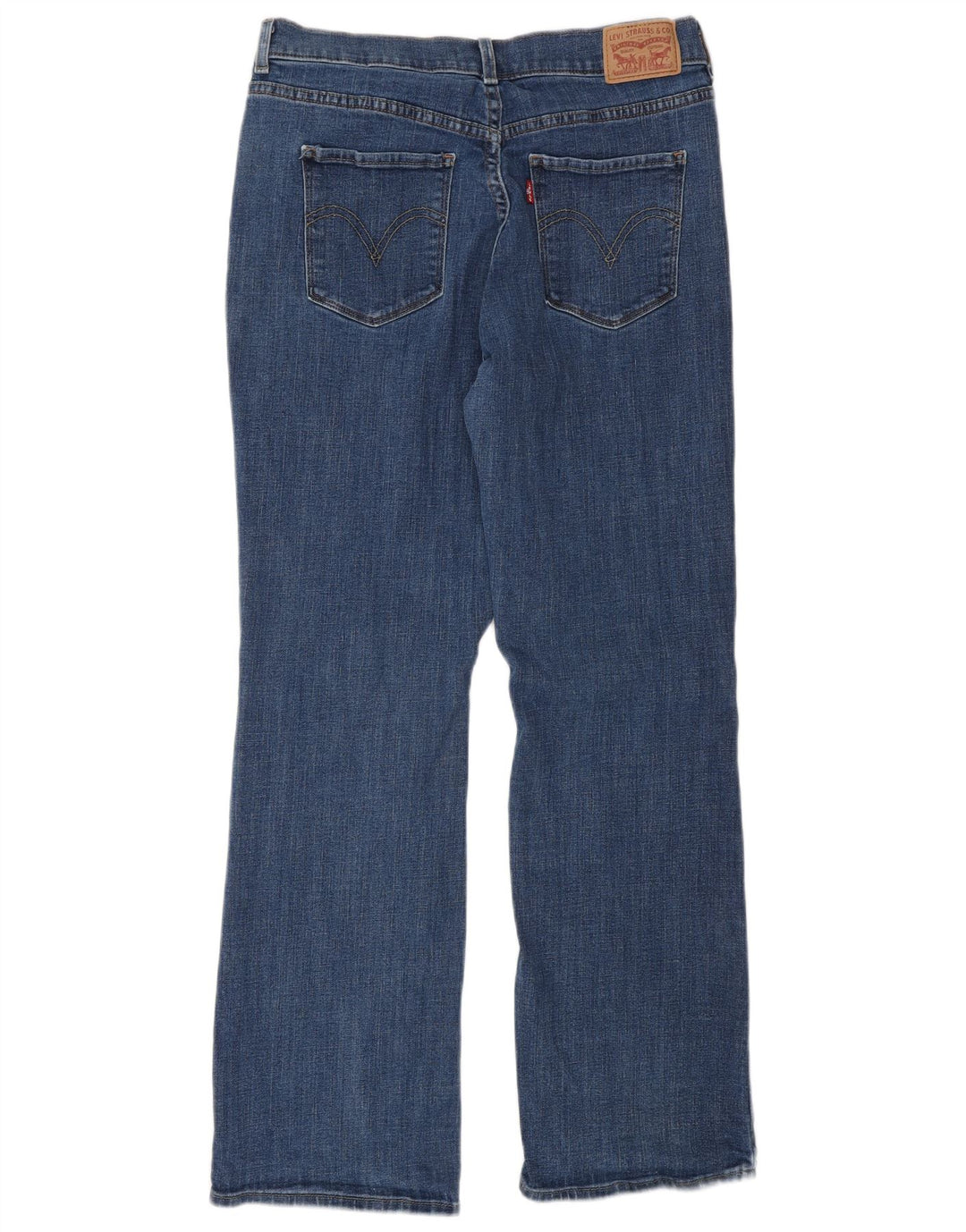 Levi's Dame Classic Bootcut Jeans US 10 Large W30 L30 Blue Cotton