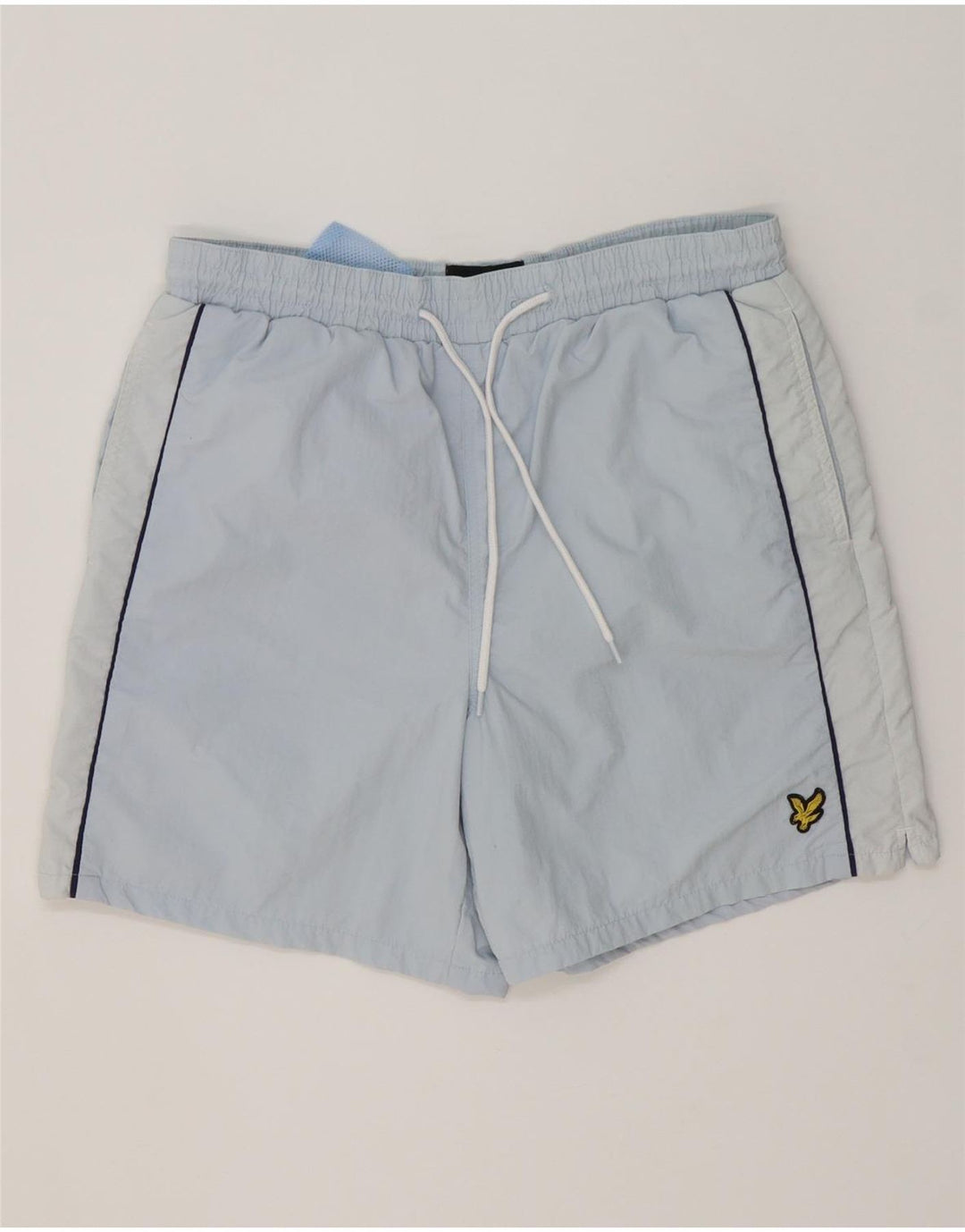 Lyle & Scott Badeshorts til mænd mellemblå polyester