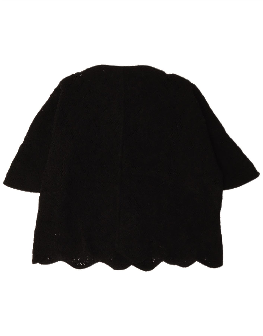 Zara Kortærmet Oversized Blazer Jakke UK 14 Medium Sort