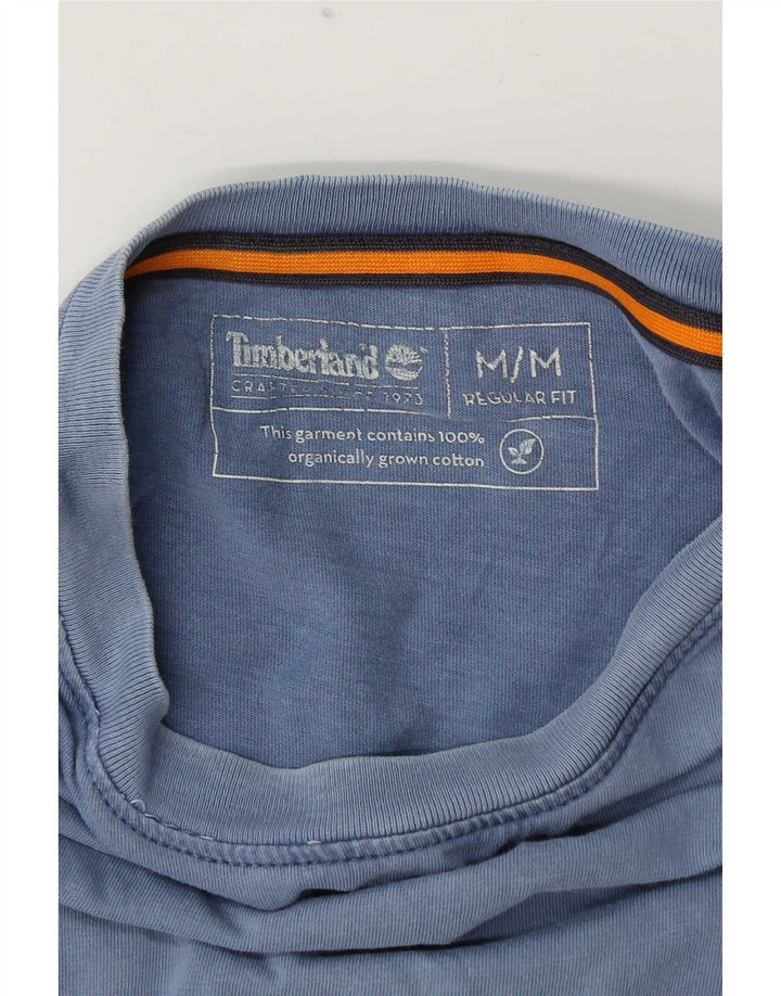 Timberland Herre Regular Fit T-shirt Top Medium Blue Bomuld