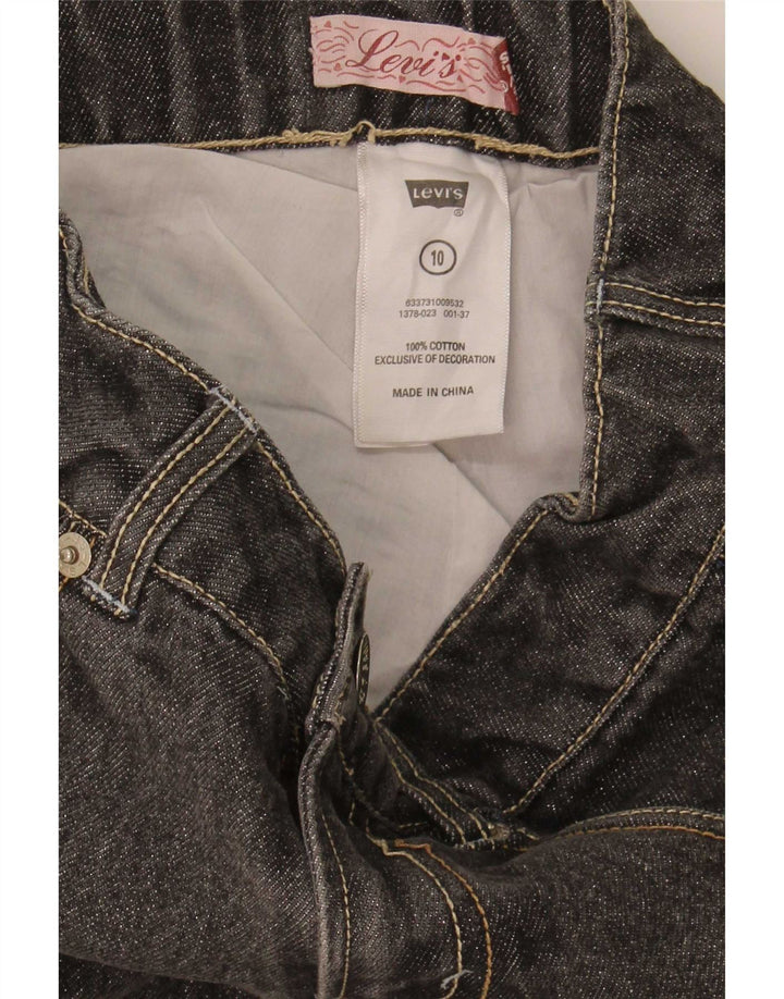 Levi's piger denimshorts 9-10 år W24 Grå bomuld