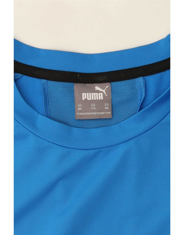 Puma Herre T-Shirt Top 2XL Blå