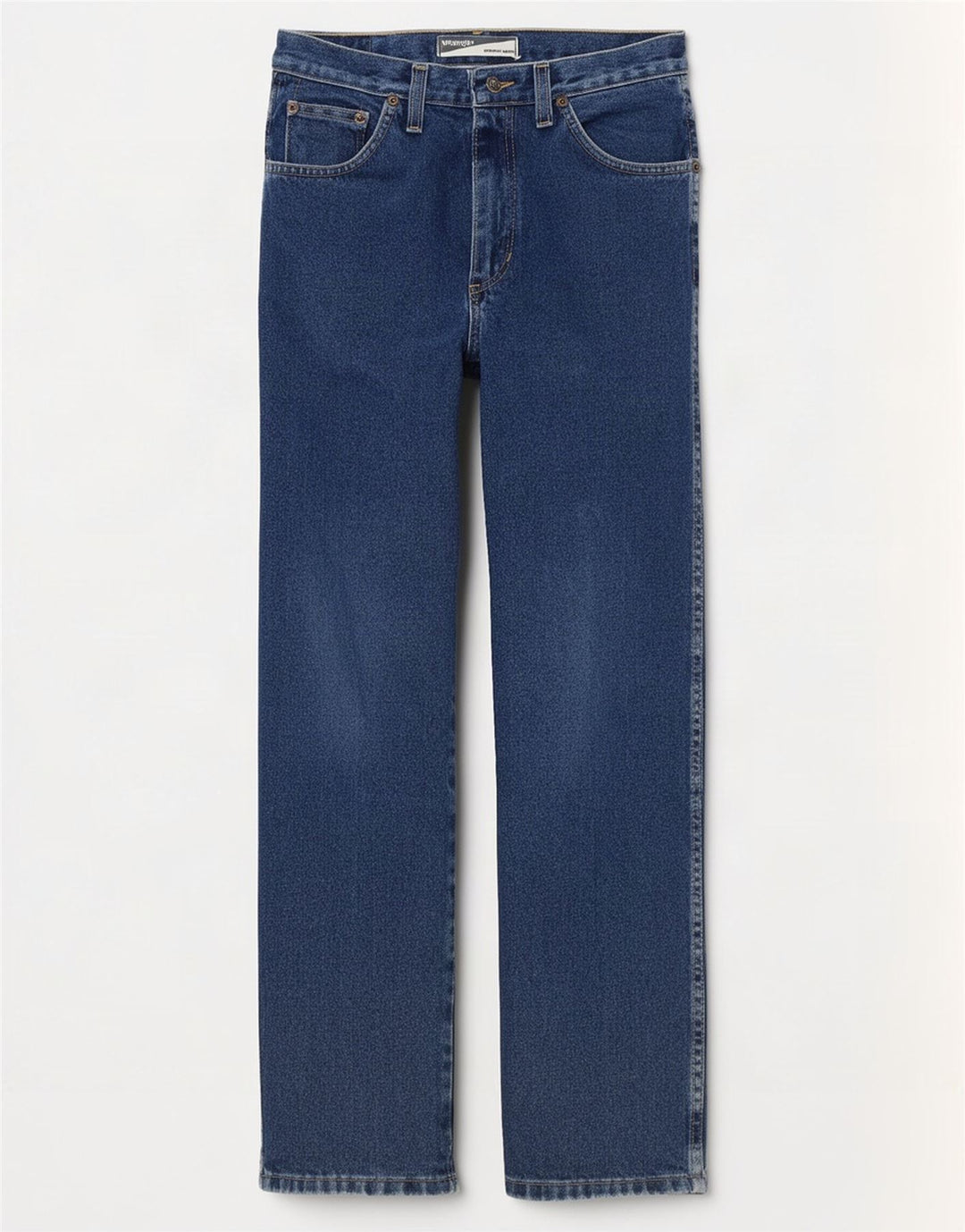 Wrangler Herre Regular Straight Jeans W30 L30 Blå Bomuld