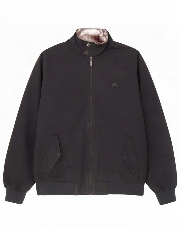 Penguin Herre Bomber Jacket UK 40 Large Navy Blue Cotton