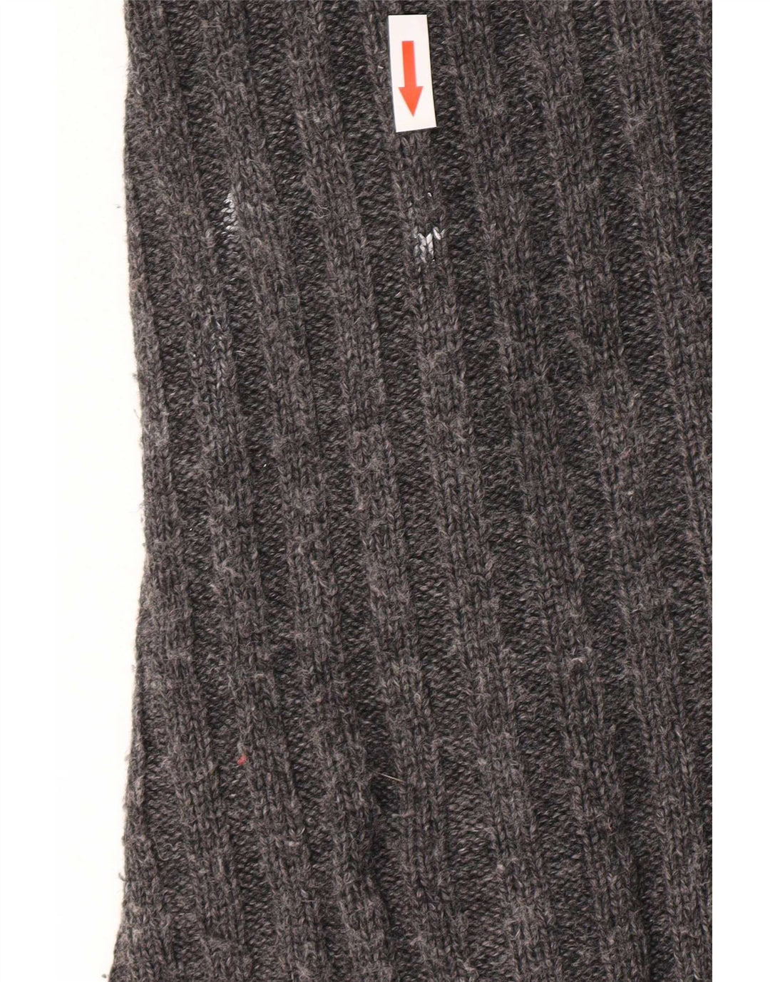 Marks & Spencer Dame Asymmetrisk Cardigan Sweater UK 12/14 Medium Grey