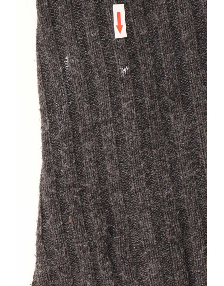 Marks & Spencer Dame Asymmetrisk Cardigan Sweater UK 12/14 Medium Grey