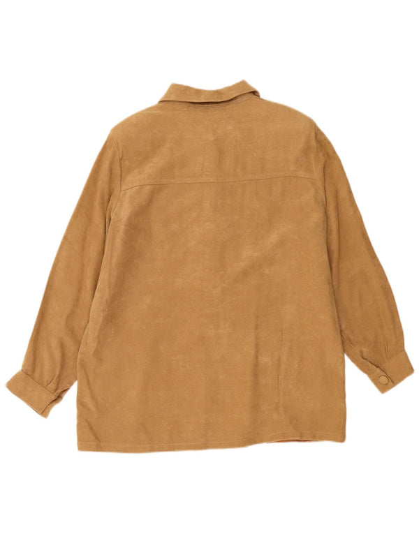 Vintage dame ruskindsjakke UK 16 Large Brown