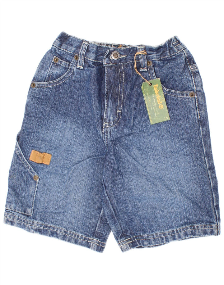 Timberland Boys Cargo Denim Shorts 2-3 år W22 Blå Bomuld