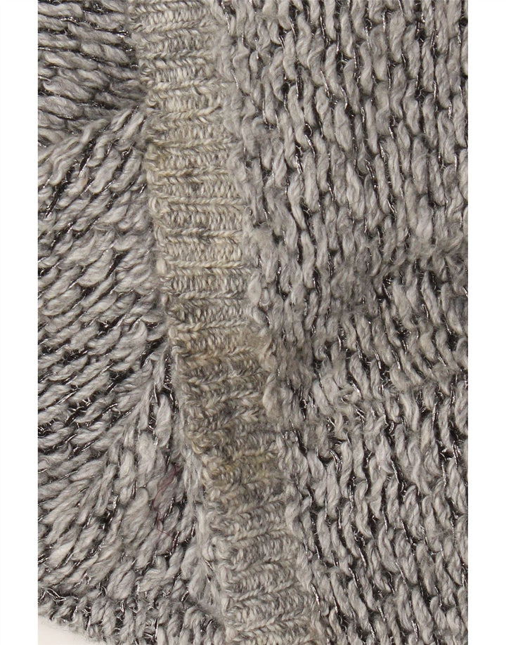 Whistles Dame Crew Neck Jumper Sweater UK 16 Large Grey Flecked Polyester