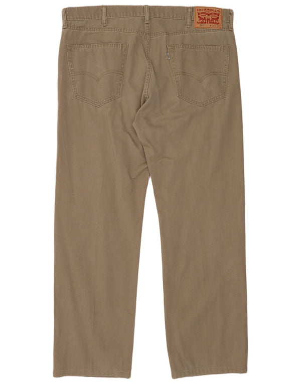 Levi's Herre 505 Regular Fit Corduroy Bukser W38 L32 Beige Bomuld