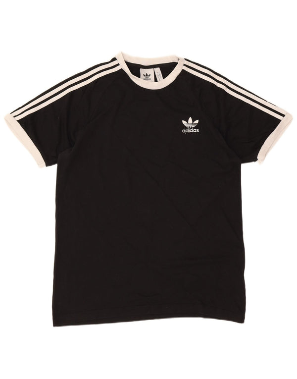 Adidas Herre T-Shirt Top Stor Sort Bomuld