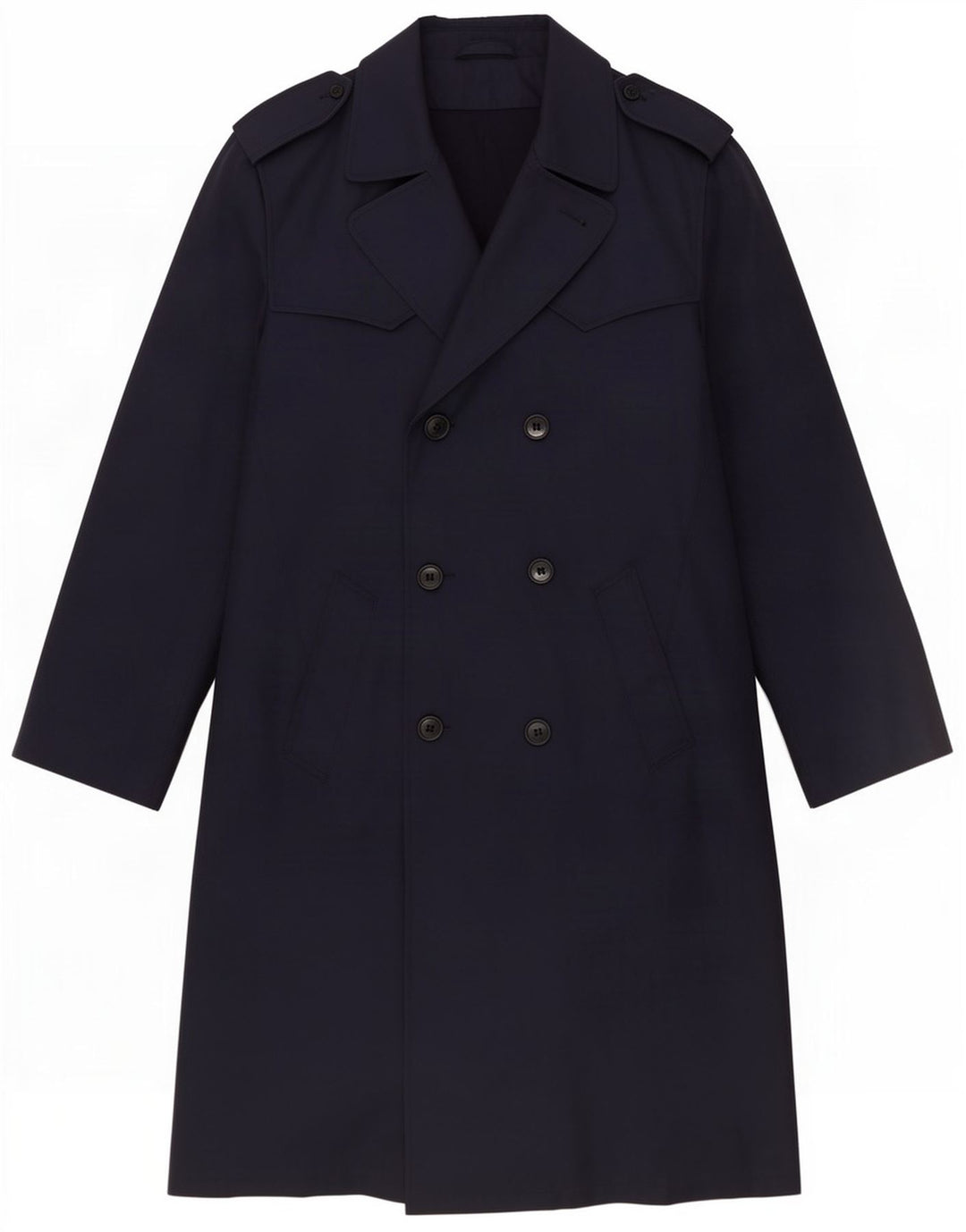 Vintage Trench Coat til mænd UK 38 Medium Navy Blue