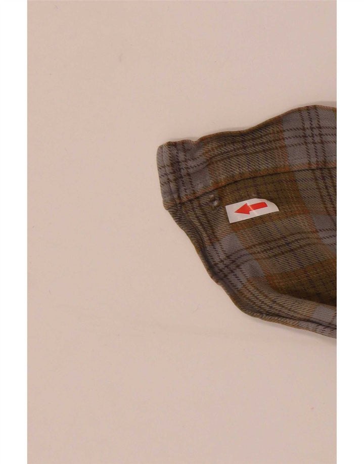 Barbour Herre Flanelskjorte Stor Khaki Ternet Bomuld