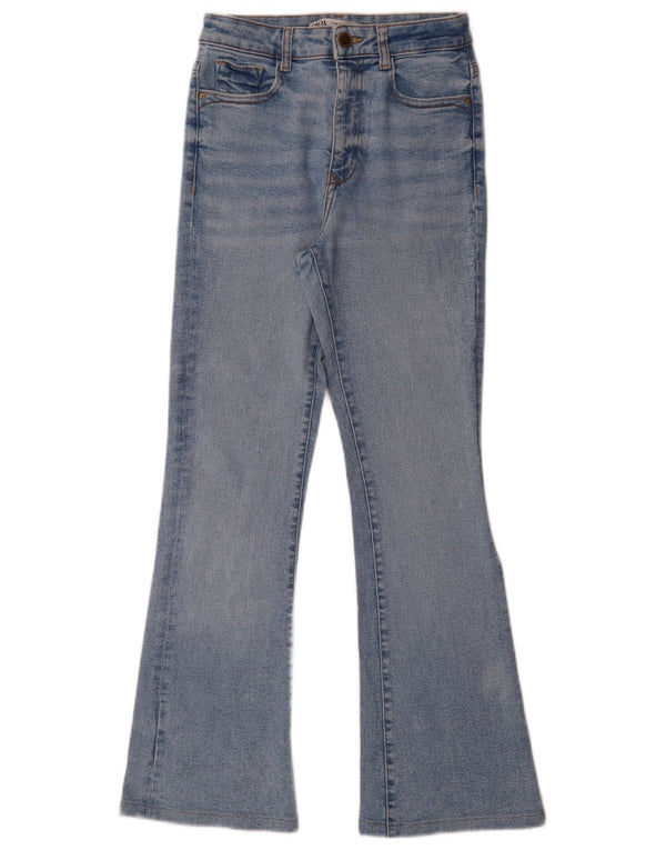 Zara Dame Flared Jeans EU 36 XS W27 L29 Blå