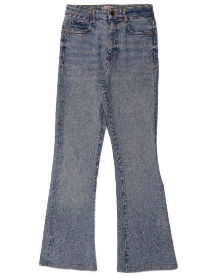 Zara Dame Flared Jeans EU 36 XS W27 L29 Blå