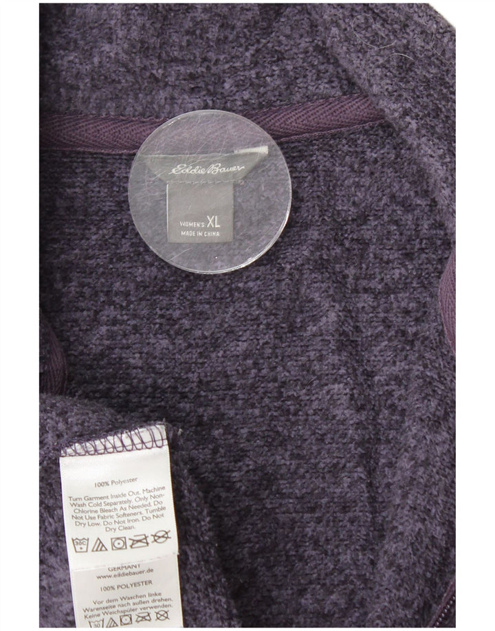 EDDIE BAUER Træningsdragt topjakke til kvinder UK 18 XL marineblå polyester