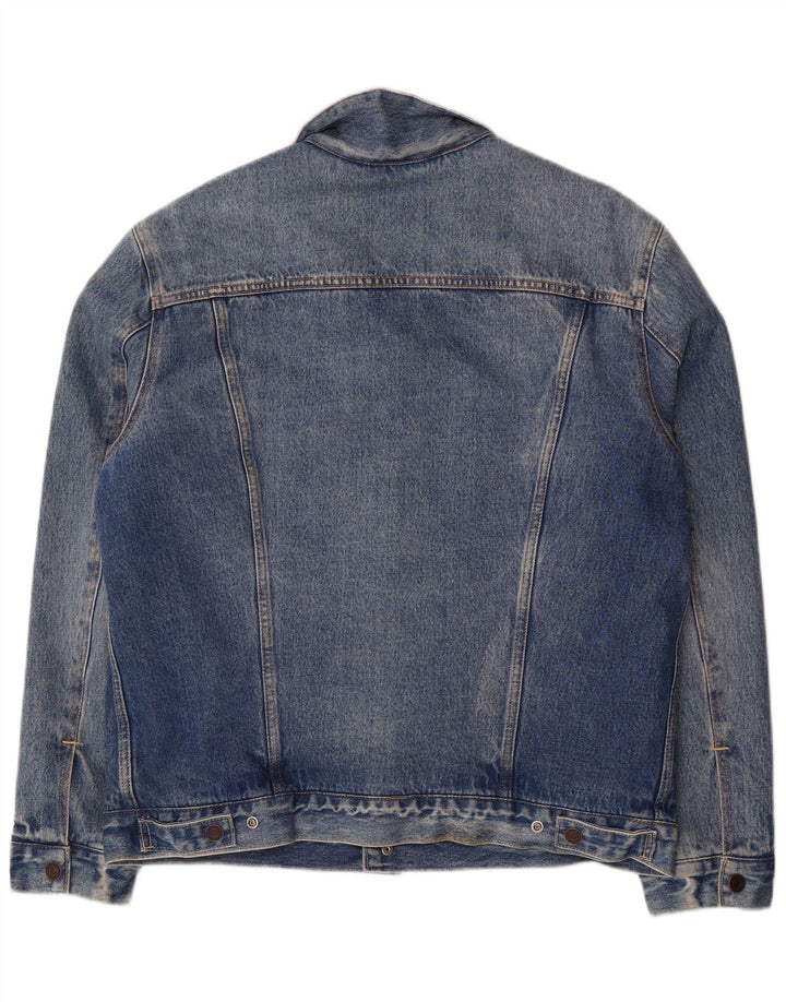 Levi's Herre Denim Sherpa Jacket UK 40 Large Blue Cotton