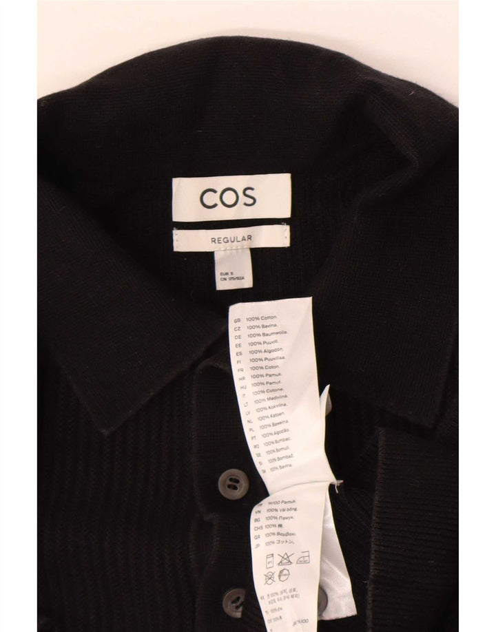 Cos Herre Regular Polo Shirt Lille sort bomuld