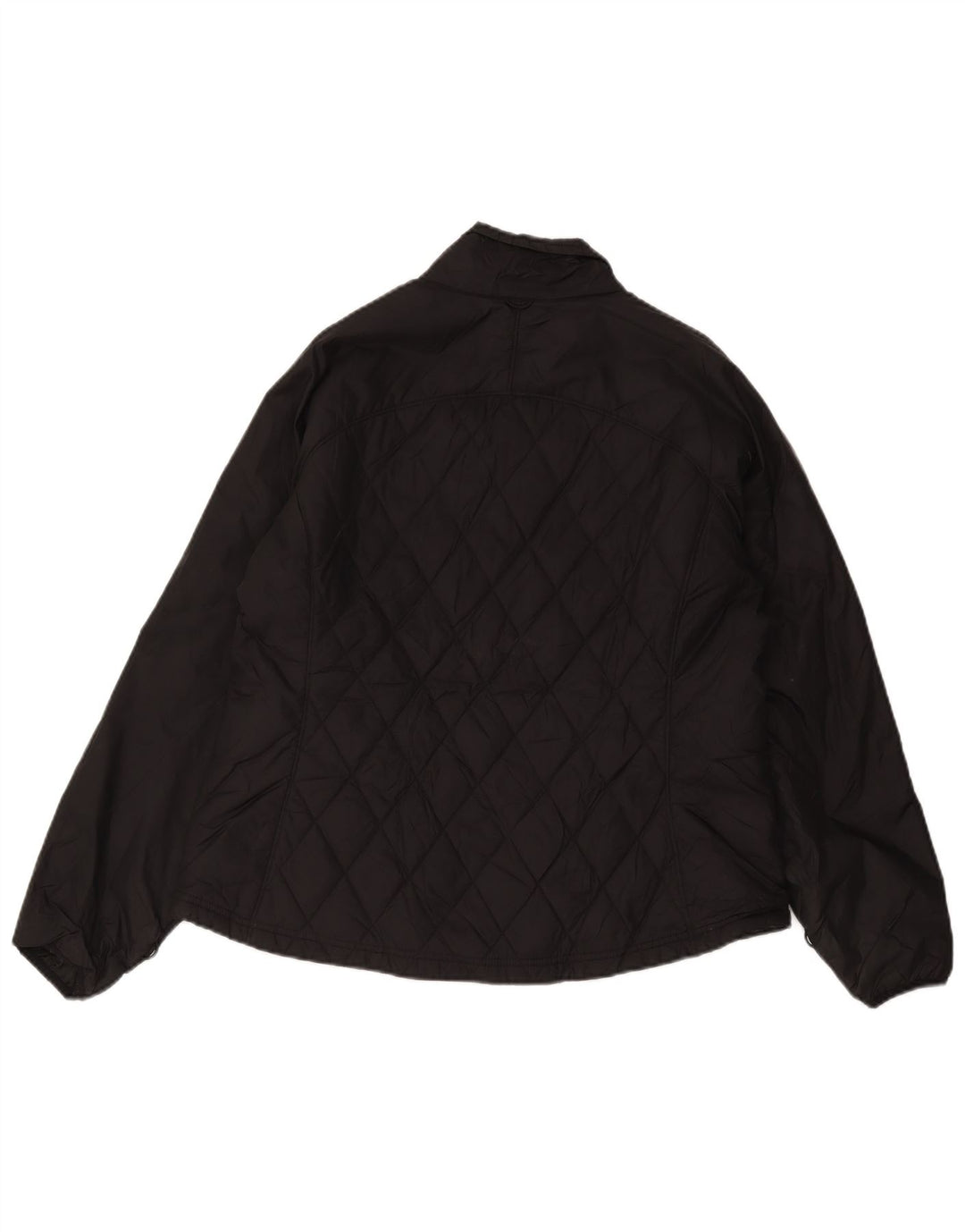 Eddie Bauer Dame Quiltet Jakke UK 18 XL Sort Nylon