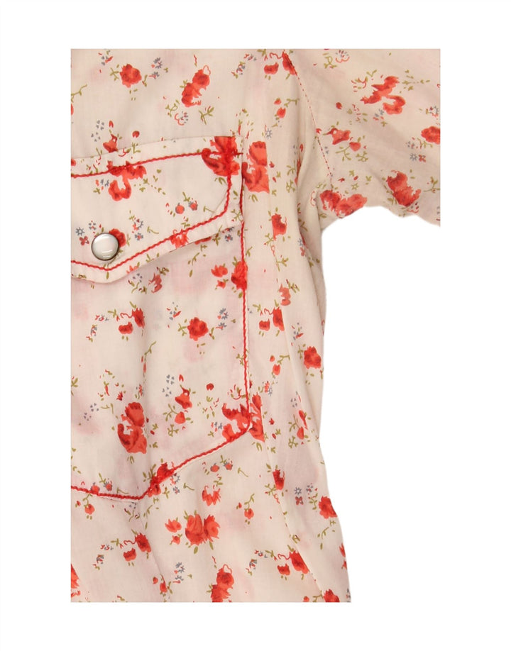 Marlboro Classics Womens Regular Fit skjortebluse UK 14 Medium White Floral