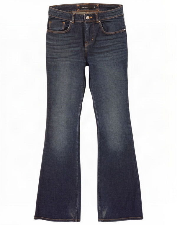 Karen Millen Dame Flared Jeans UK 6 XS W24 L32 Blue Cotton