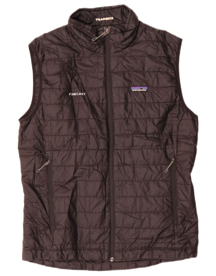 Patagonia Herre Polstret Gilet UK 38 Medium Sort Polyester