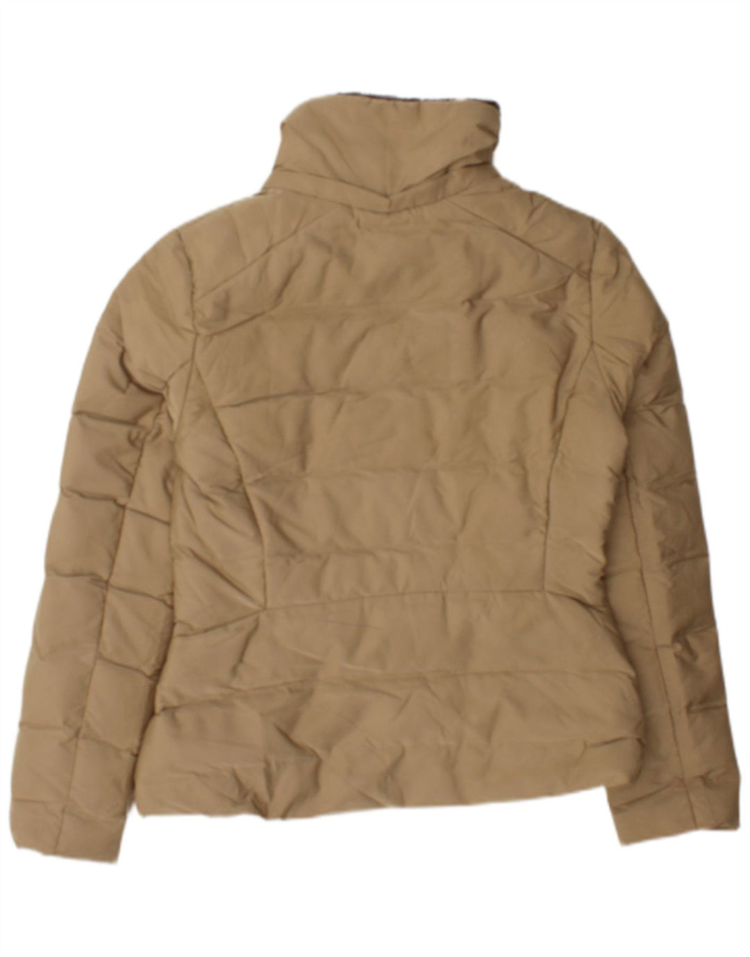 Zara Dame Polstret Jakke UK 12 Medium Beige