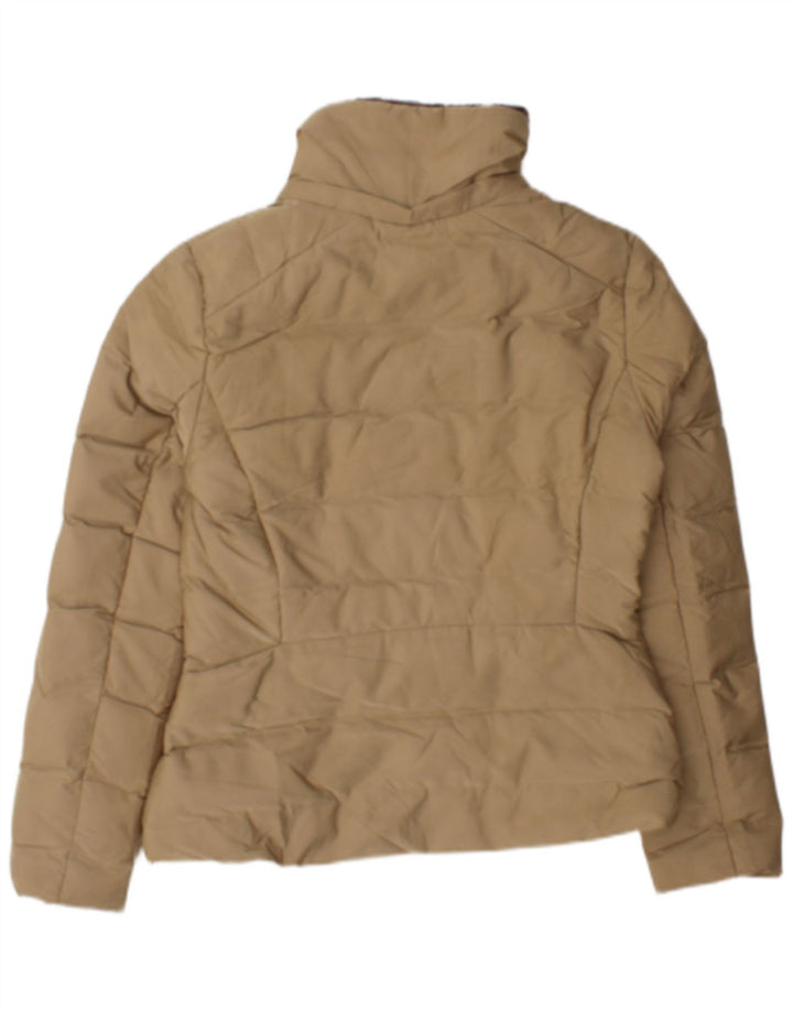 Zara Dame Polstret Jakke UK 12 Medium Beige