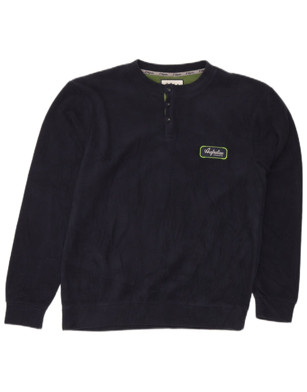 AUSTRALIAN L'ALPINA Fleecetrøje til mænd Medium Navyblå polyester