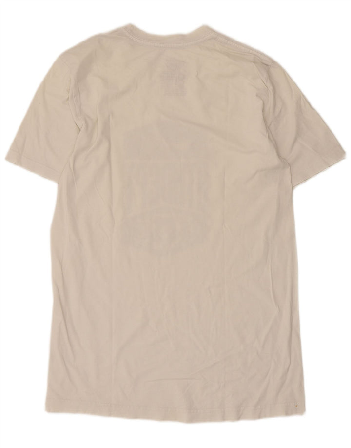 Nike Herre Standard Fit Grafisk T-Shirt Top UK 38/40 Medium White