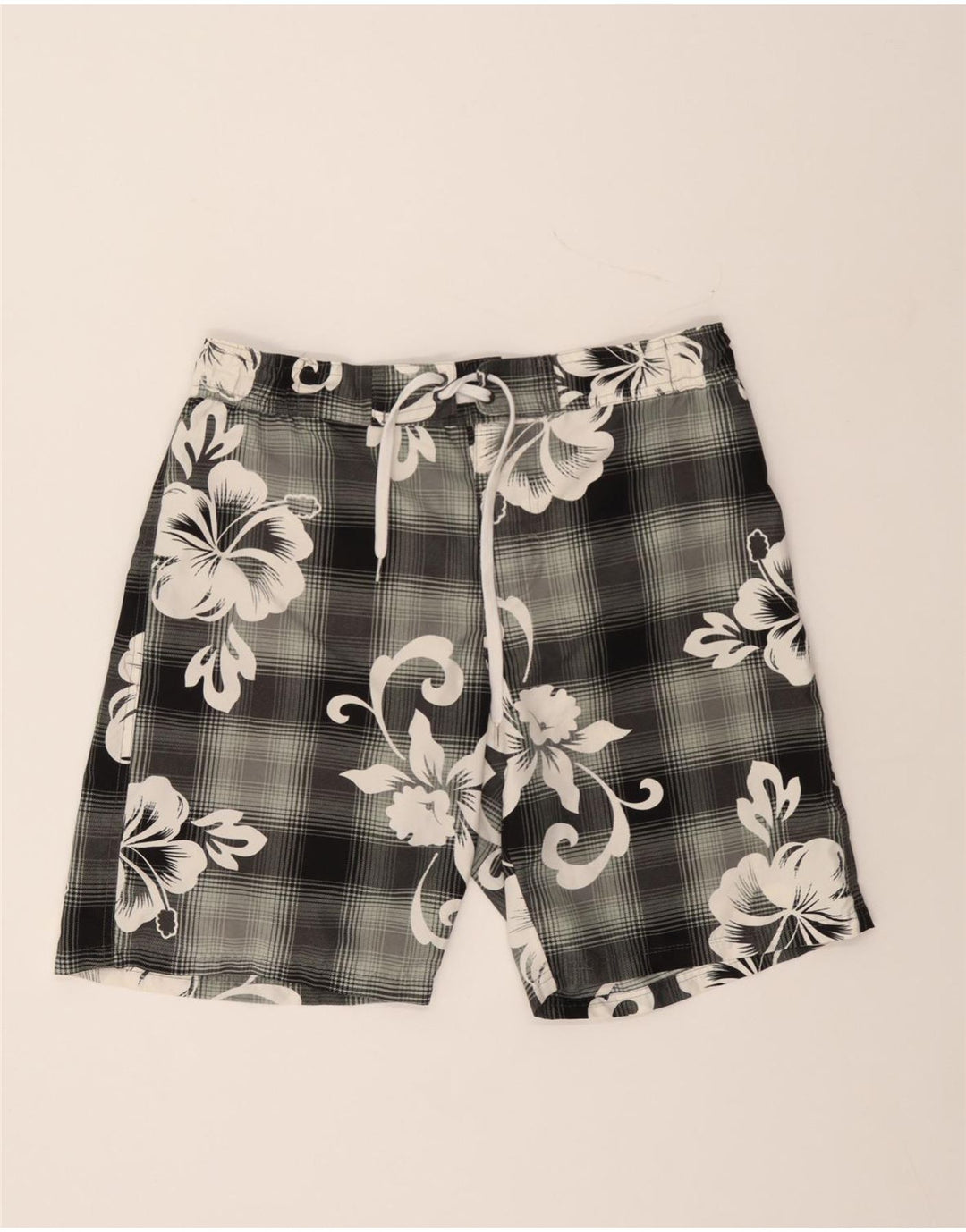 BEST COMPANY Mens Swimming Shorts Large Black Floral Vintage Best Company and Second-Hand Best Company from Messina Hembry 