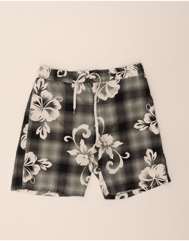 BEST COMPANY Mens Swimming Shorts Large Black Floral Vintage Best Company and Second-Hand Best Company from Messina Hembry 