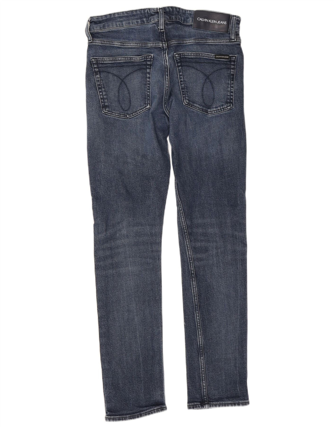 Calvin Klein Herre Slim Jeans W30 L32 Marineblå Bomuld
