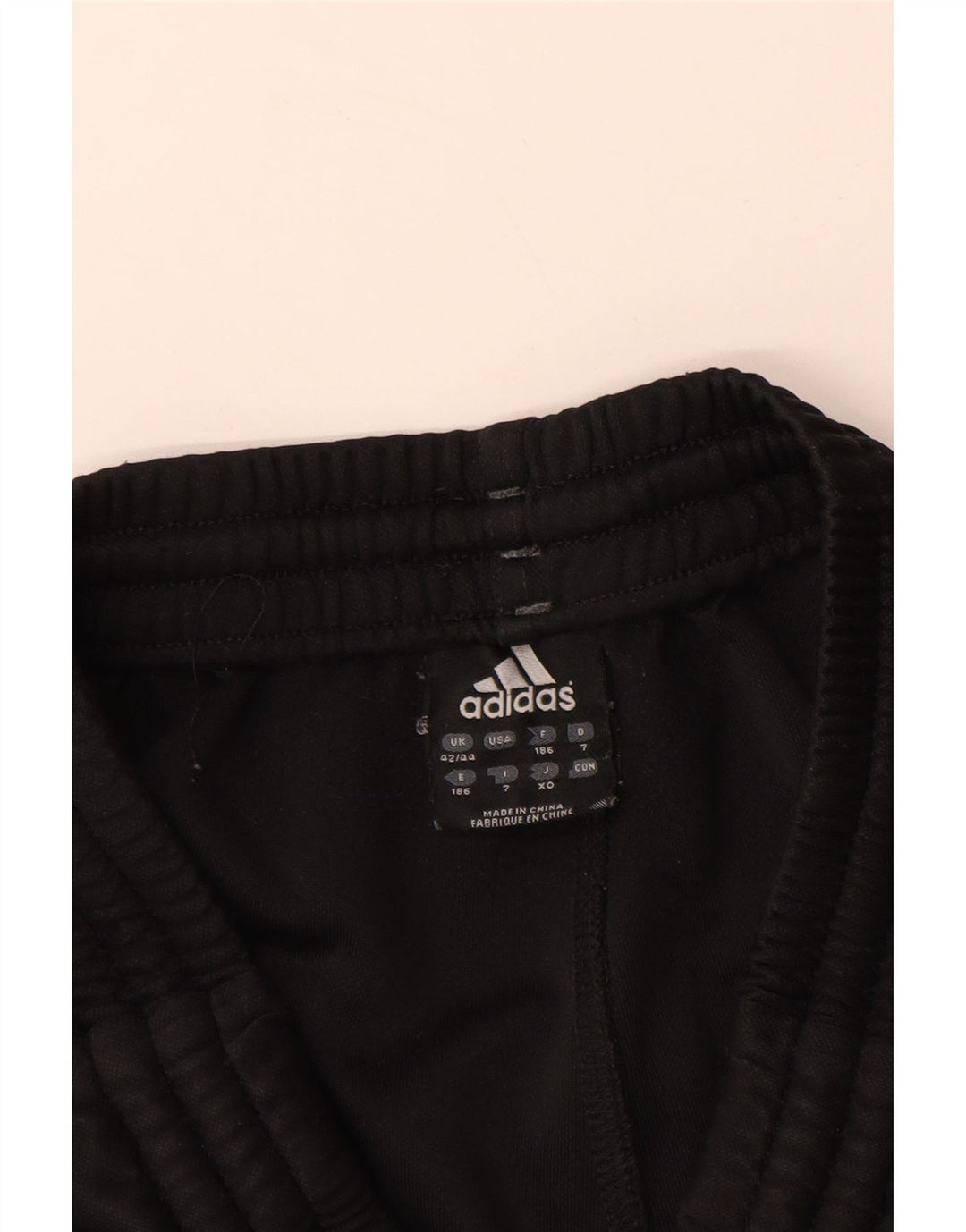 ADIDAS grafiske træningsdragtbukser til mænd UK 42/44 Large Black Polyester