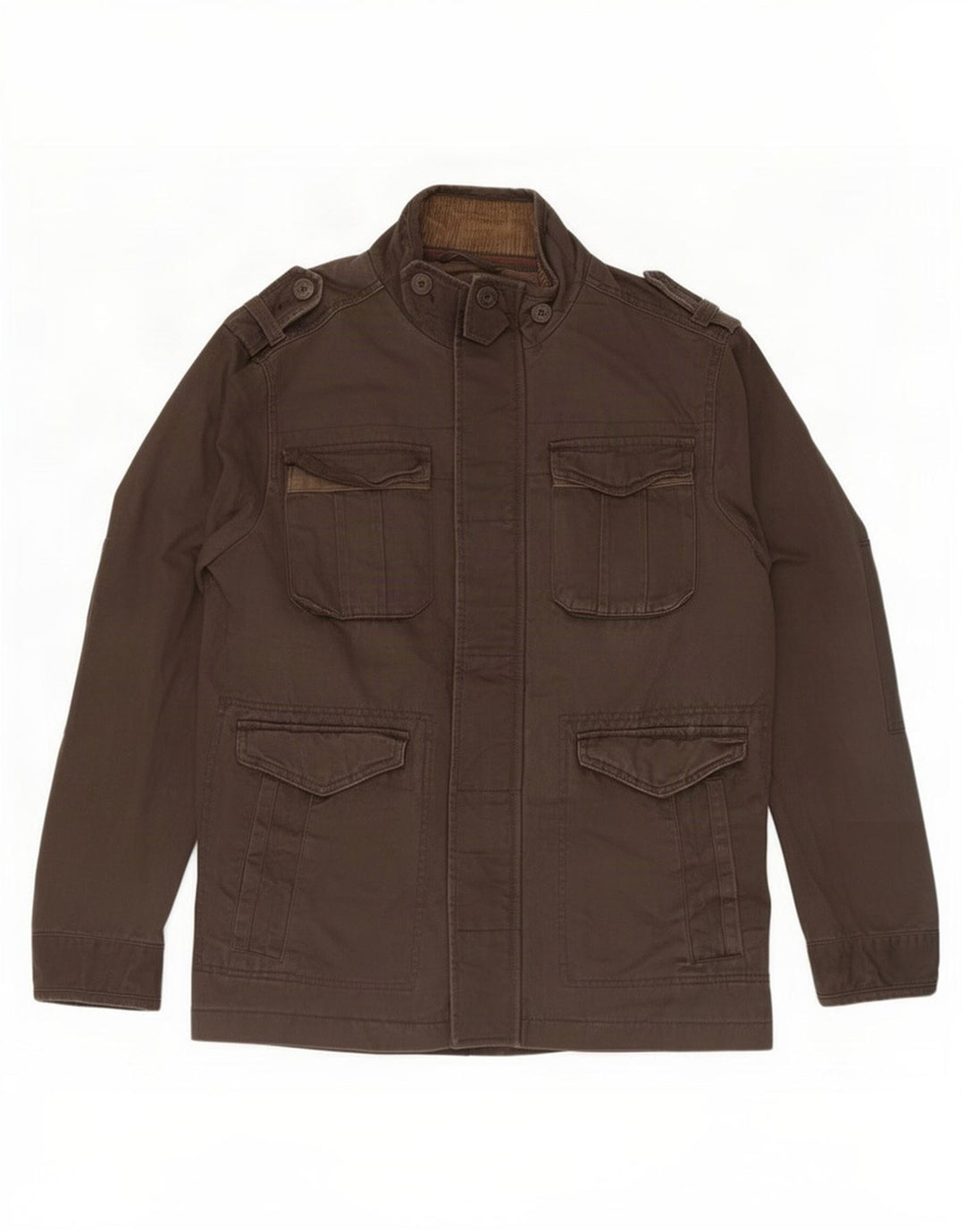 Fat Face Herre Military Jacket UK 38 Medium Brown Bomuld