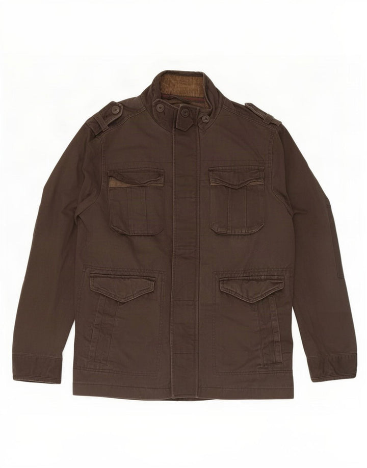 Fat Face Herre Military Jacket UK 38 Medium Brown Bomuld