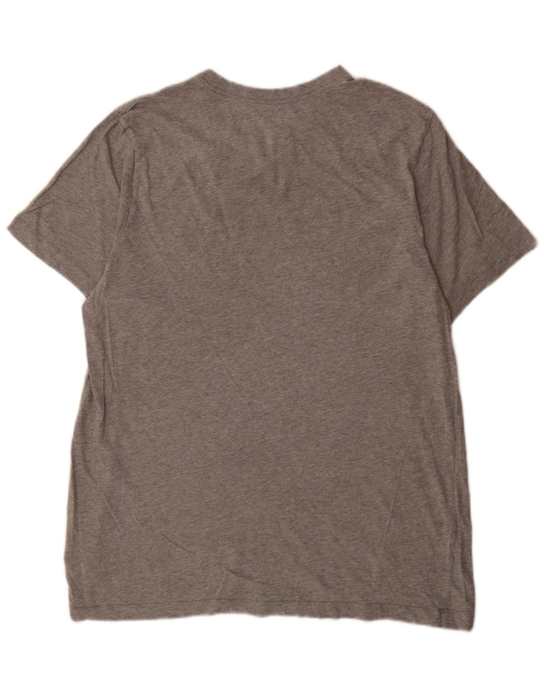 Nike Herre Swoosh Grafisk T-Shirt Top Stor Grå Bomuld