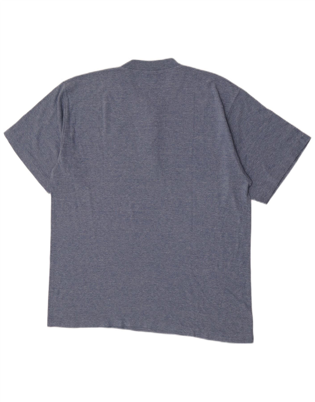 Champion Herre T-Shirt Top XL Blå Flecked Bomuld