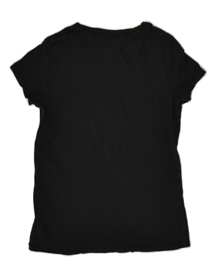 LEVI'S Womens Graphic T-Shirt Top UK 10 Small Black | Vintage Levi's | Thrift | Second-Hand Levi's | Used Clothing | Messina Hembry 