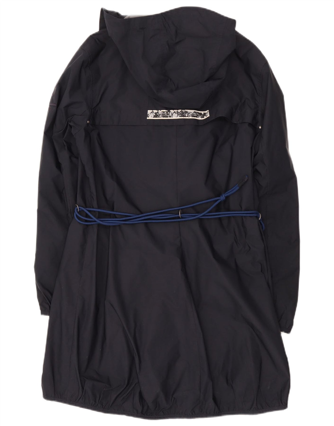 Helly Hansen Regnfrakke med hætte til kvinder UK 16 Stor sort polyester
