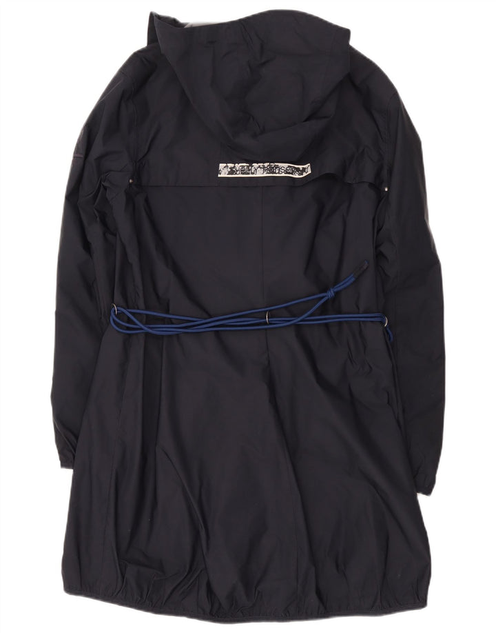 Helly Hansen Regnfrakke med hætte til kvinder UK 16 Stor sort polyester