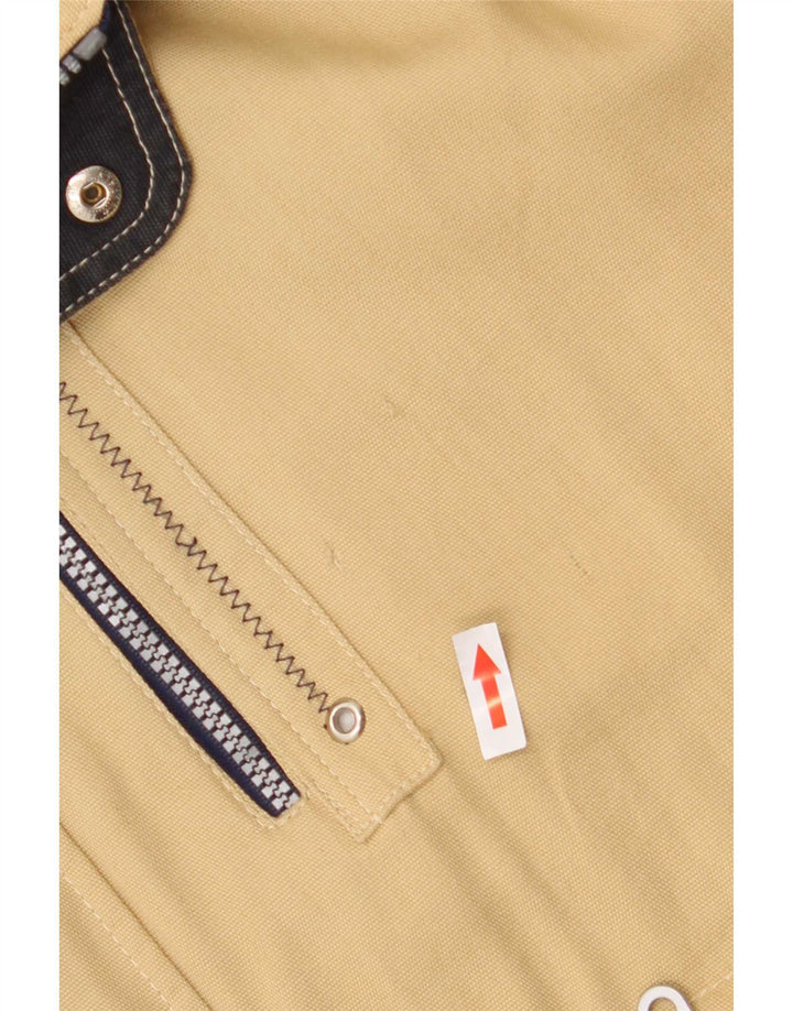 Wampum Herre Utility Jacket UK 38 Medium Beige Bomuld