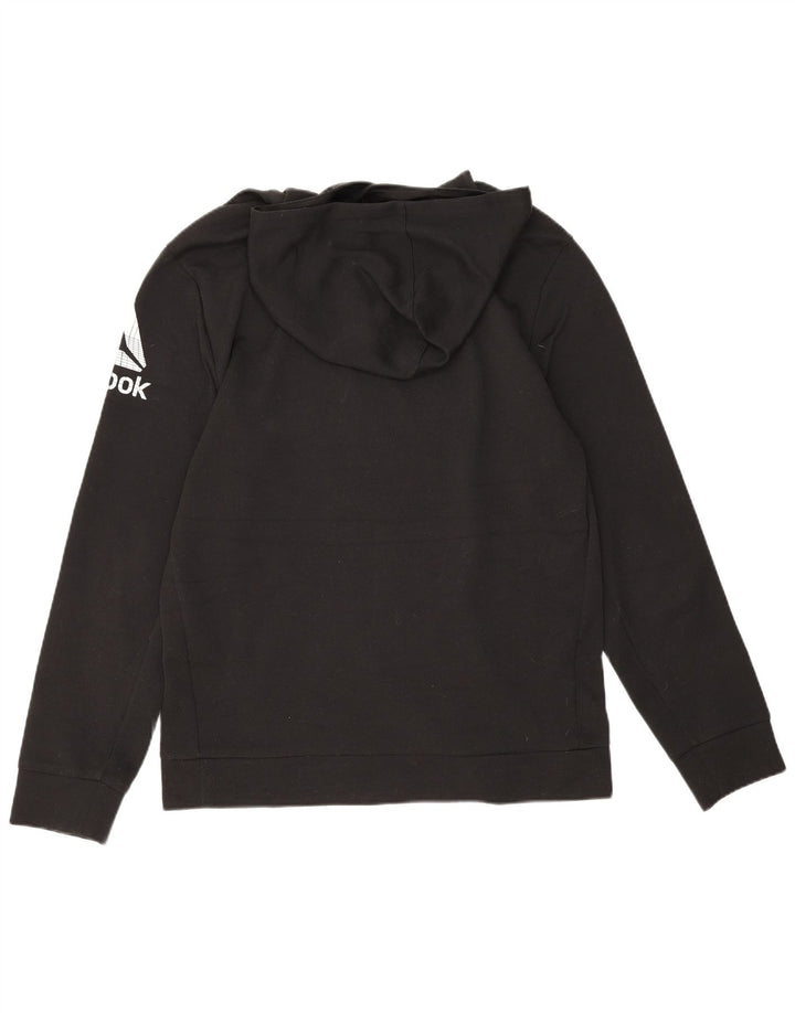 Reebok Herre grafisk hættetrøje Jumper Medium Sort Polyester
