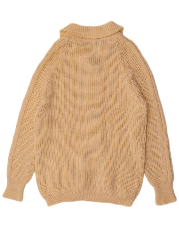 Vintage herre cardigan sweater Large off White