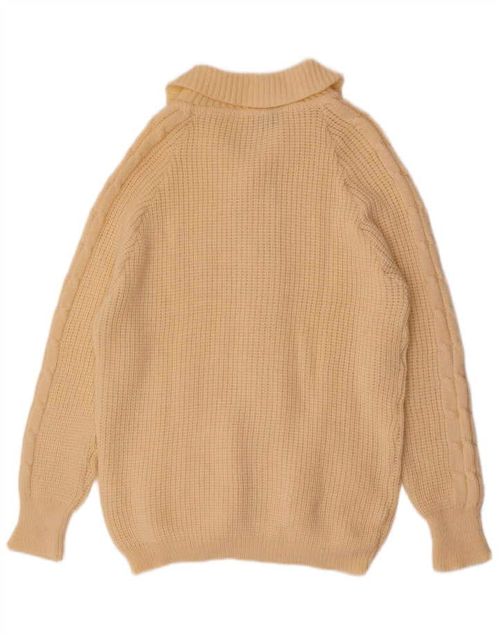 Vintage herre cardigan sweater Large off White