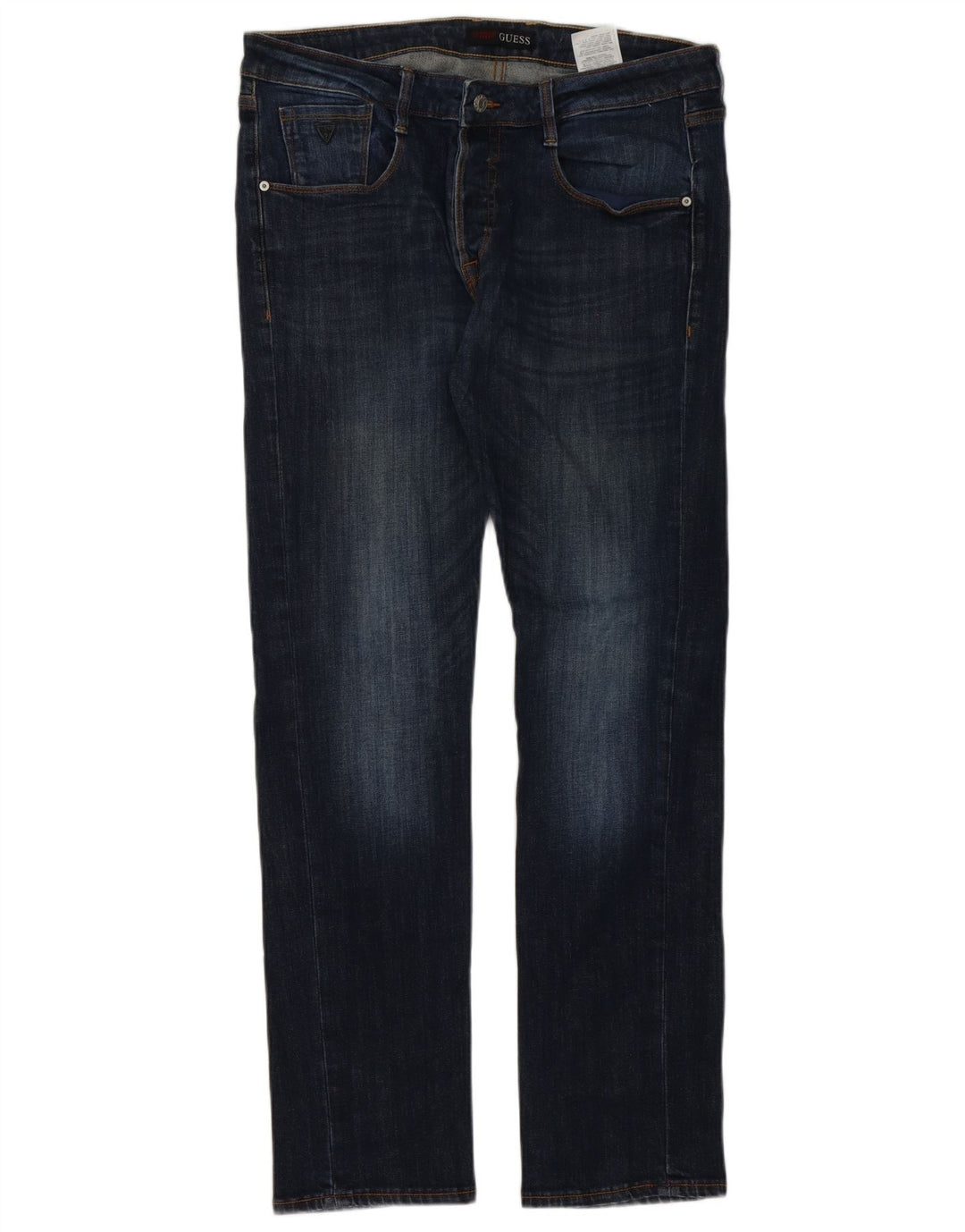 Guess Slim Jeans til mænd W34 L34 Marineblå bomuld