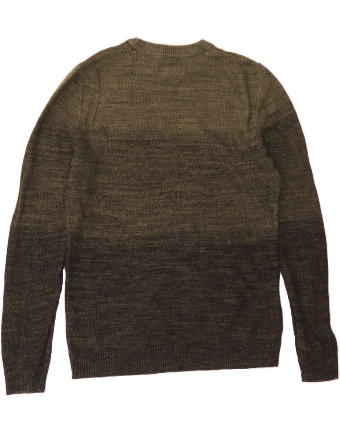 JACK & JONES Mens Crew Neck Jumper Sweater Medium Khaki Cotton Vintage Jack & Jones and Second-Hand Jack & Jones from Messina Hembry 