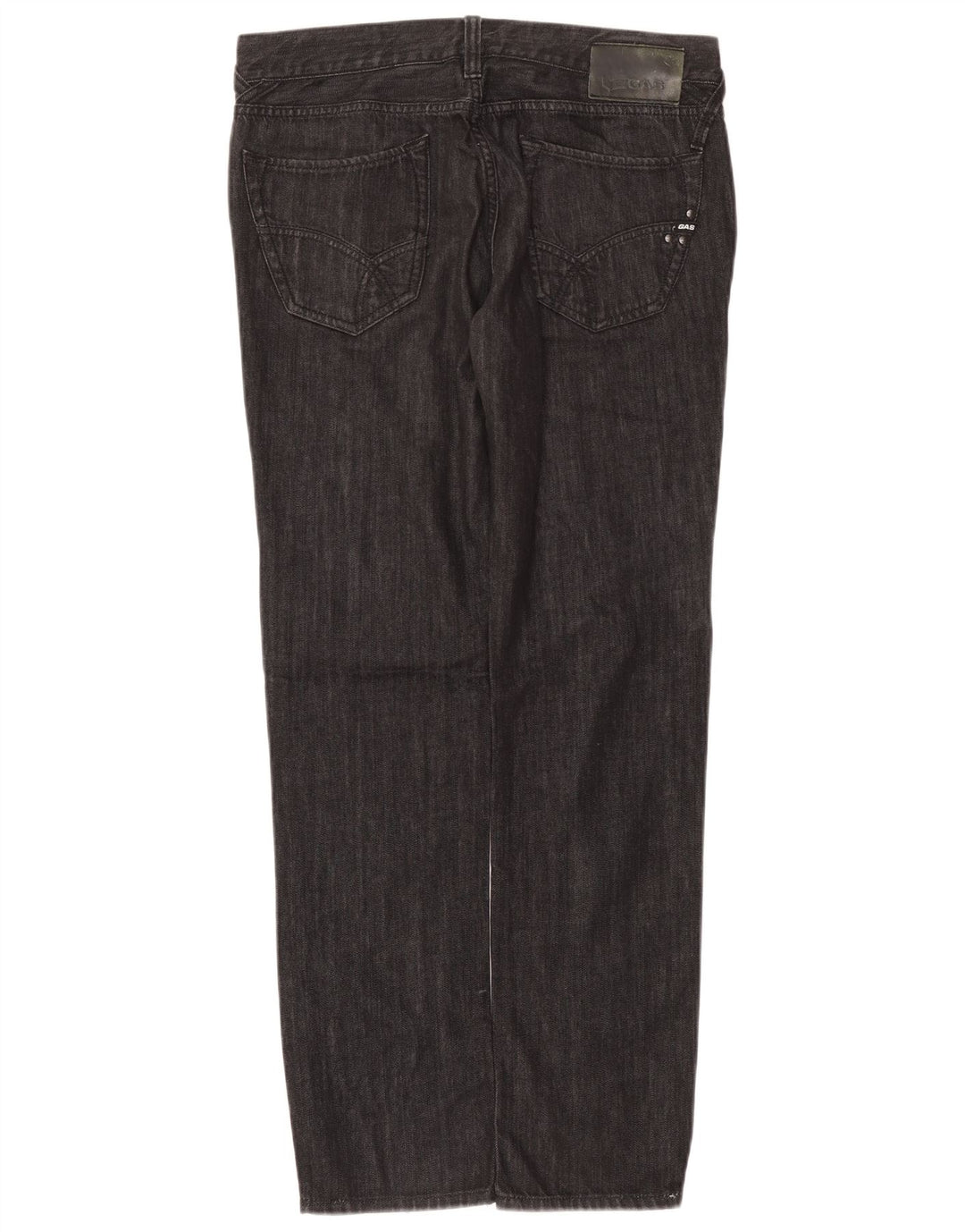 Gas Straight Jeans til mænd W33 L34 Grå bomuld