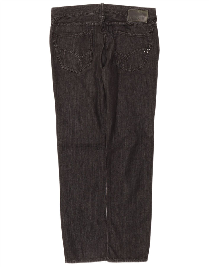 Gas Straight Jeans til mænd W33 L34 Grå bomuld