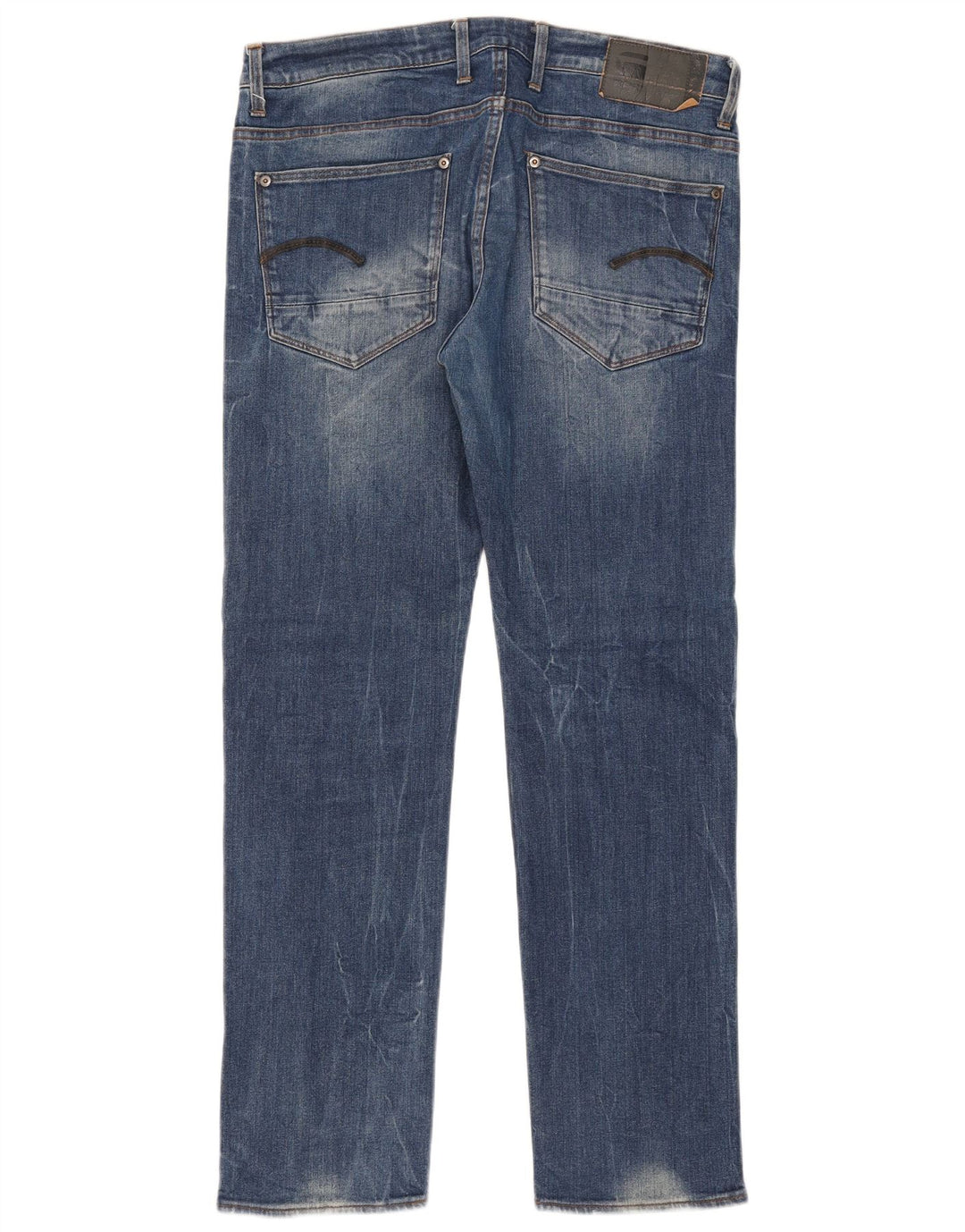 G-Star Herre Revend Straight Jeans W34 L32 Blå Bomuld